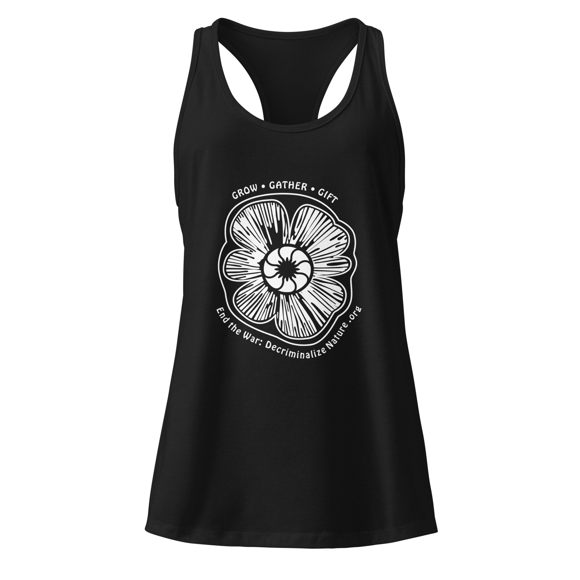 GGG Women’s fitted racerback tank top