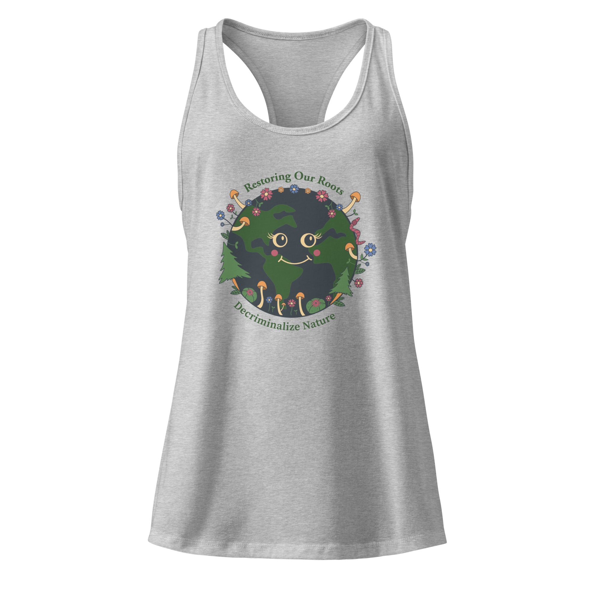 Mother Nature DN Women’s fitted racerback tank top